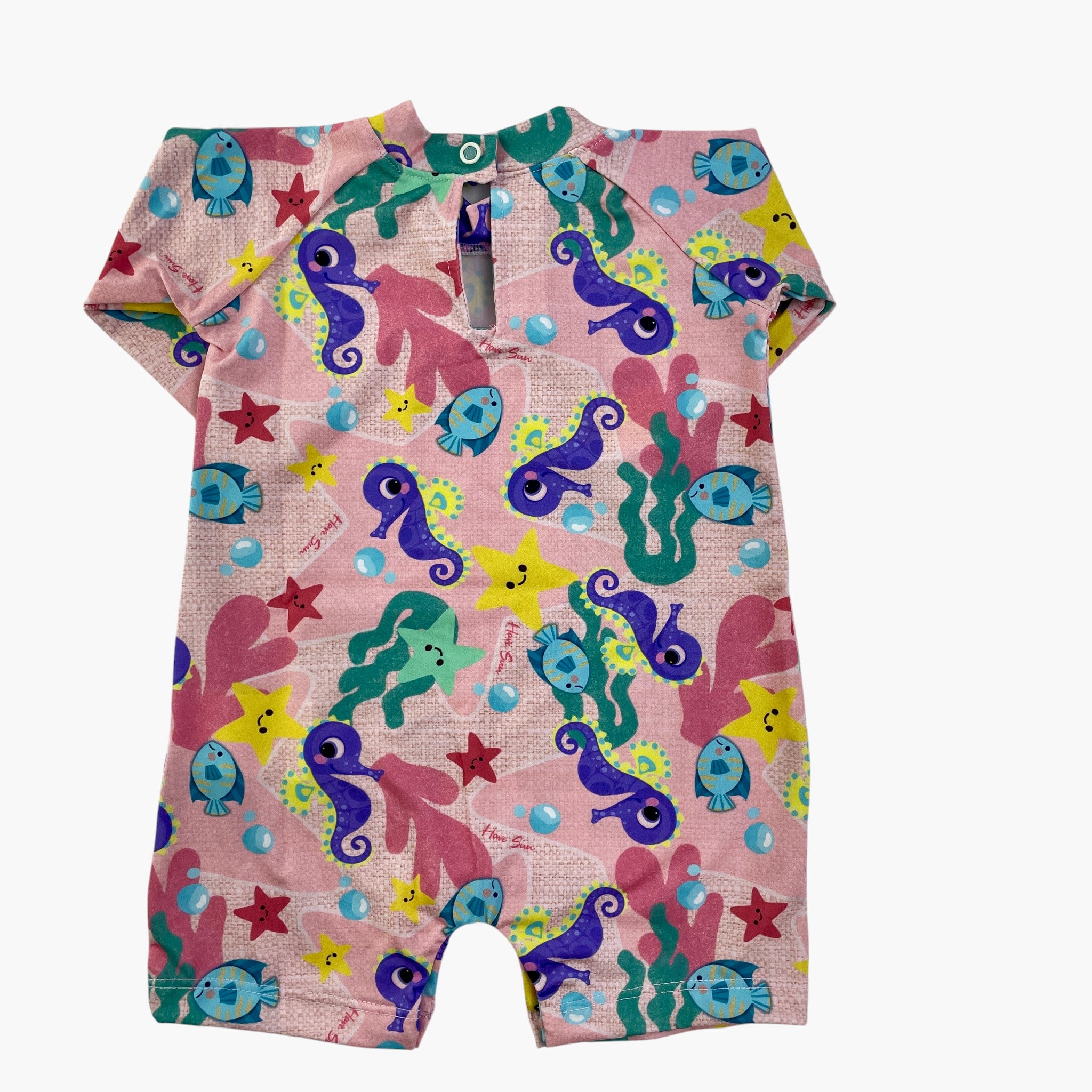 Macacão Bebê Have Sun Unissex Estampado com Proteção UV