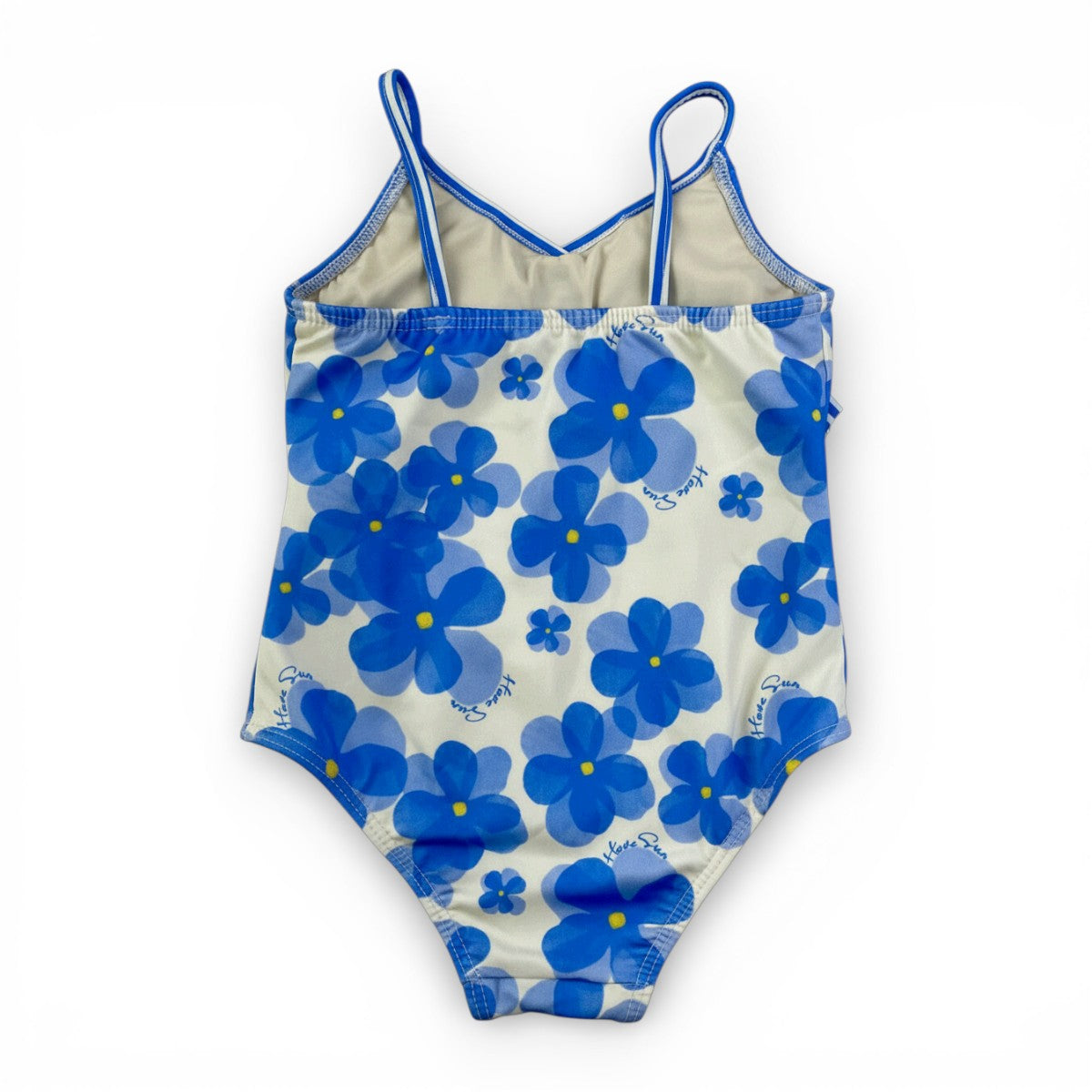 Maiô Infantil Have Sun Floral Náutico em Malha Sublimada