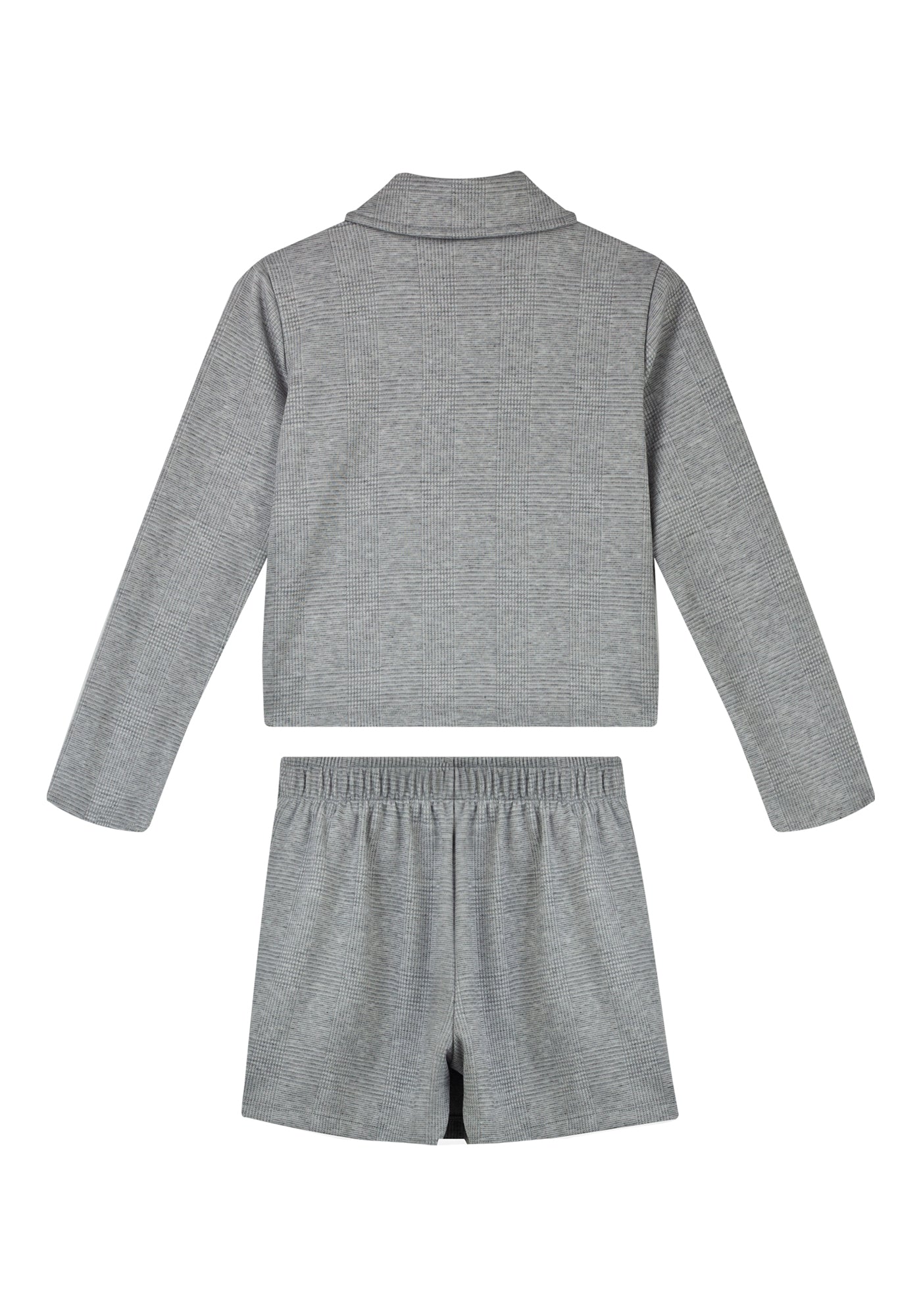 Conjunto Infantil Feminino Alakazoo em Malha Jacquard com Blazer e Saia