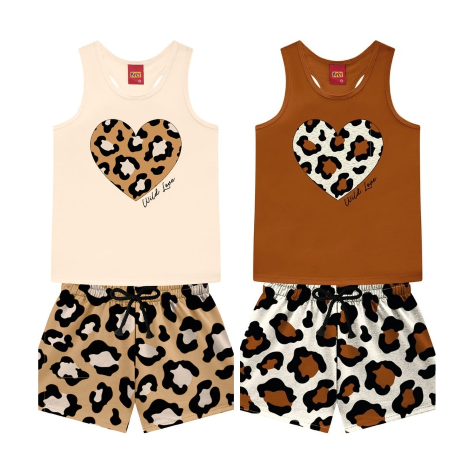 Conjunto Kyly Infantil Feminino Cute Love Onçinha