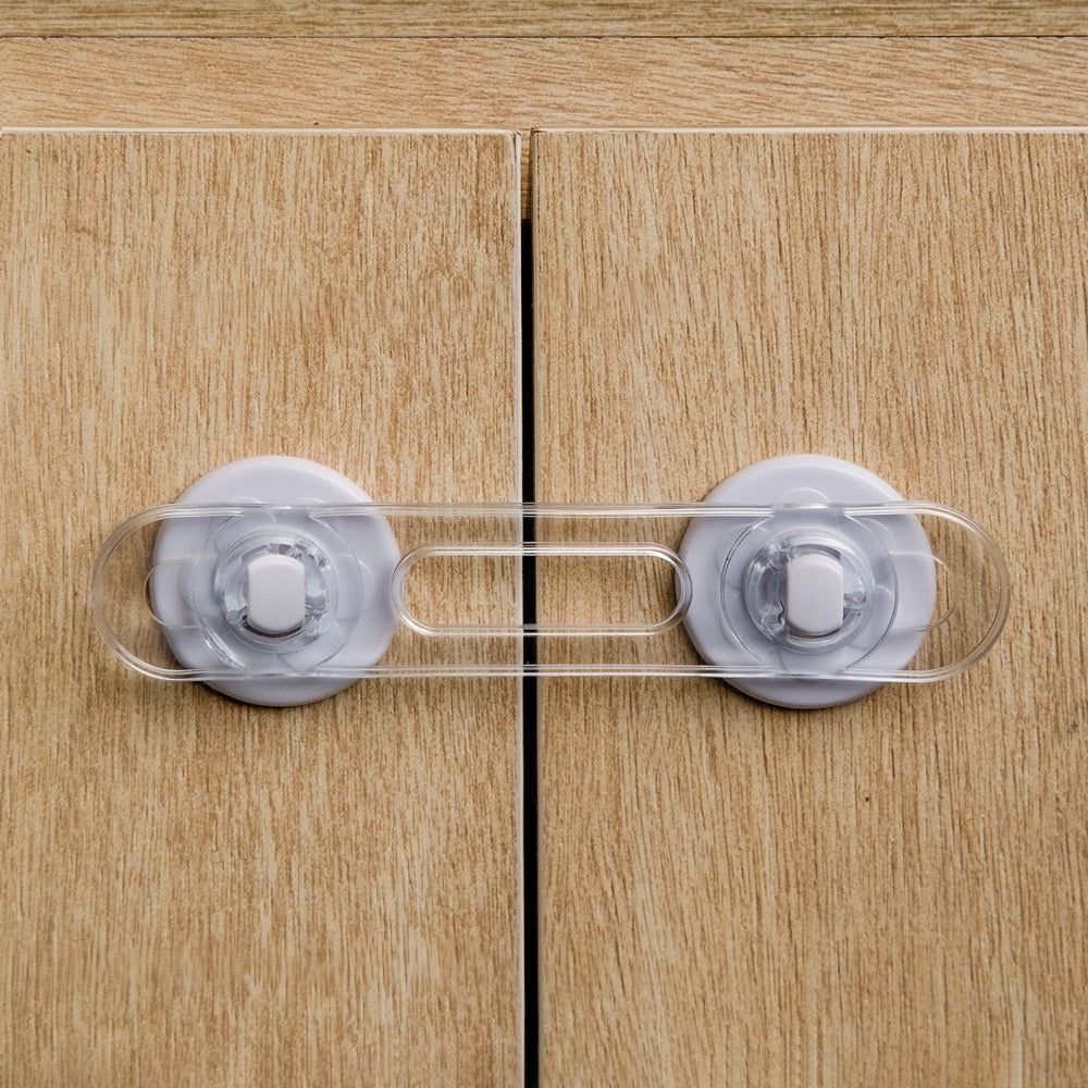 Kit 7 Travas Flexíveis Buba Portas e Gavetas Segurança Infantil