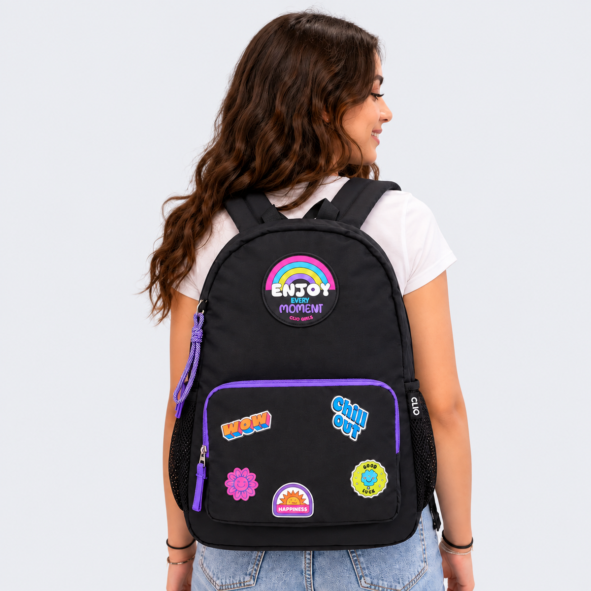 Kit Mochila de Costas Clio Enjoy Every Moment 17,5" com Estojo