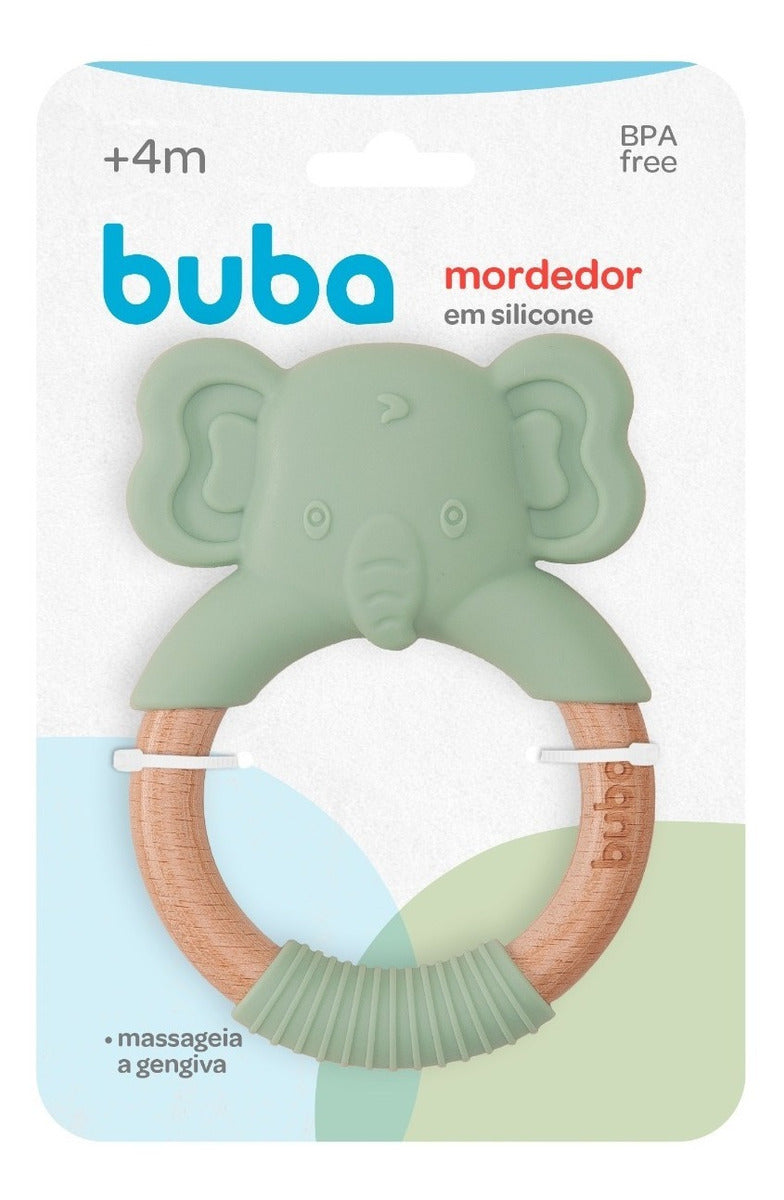 Mordedor de Silicone e Bambu – Buba | Alívio para a Dentição | BPA Free