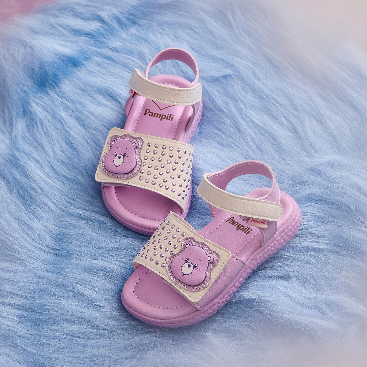 Sandália Infantil Pampili Bia Ursinhos Carinhosos Calce Fácil