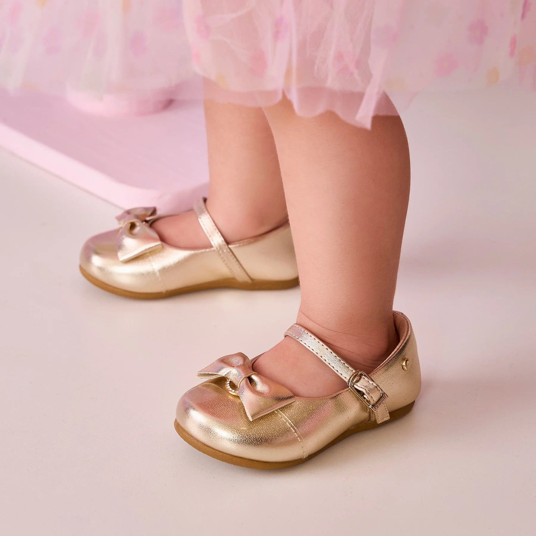 Sapatilha Infantil Pampili Angel Menina Lacinho Strass