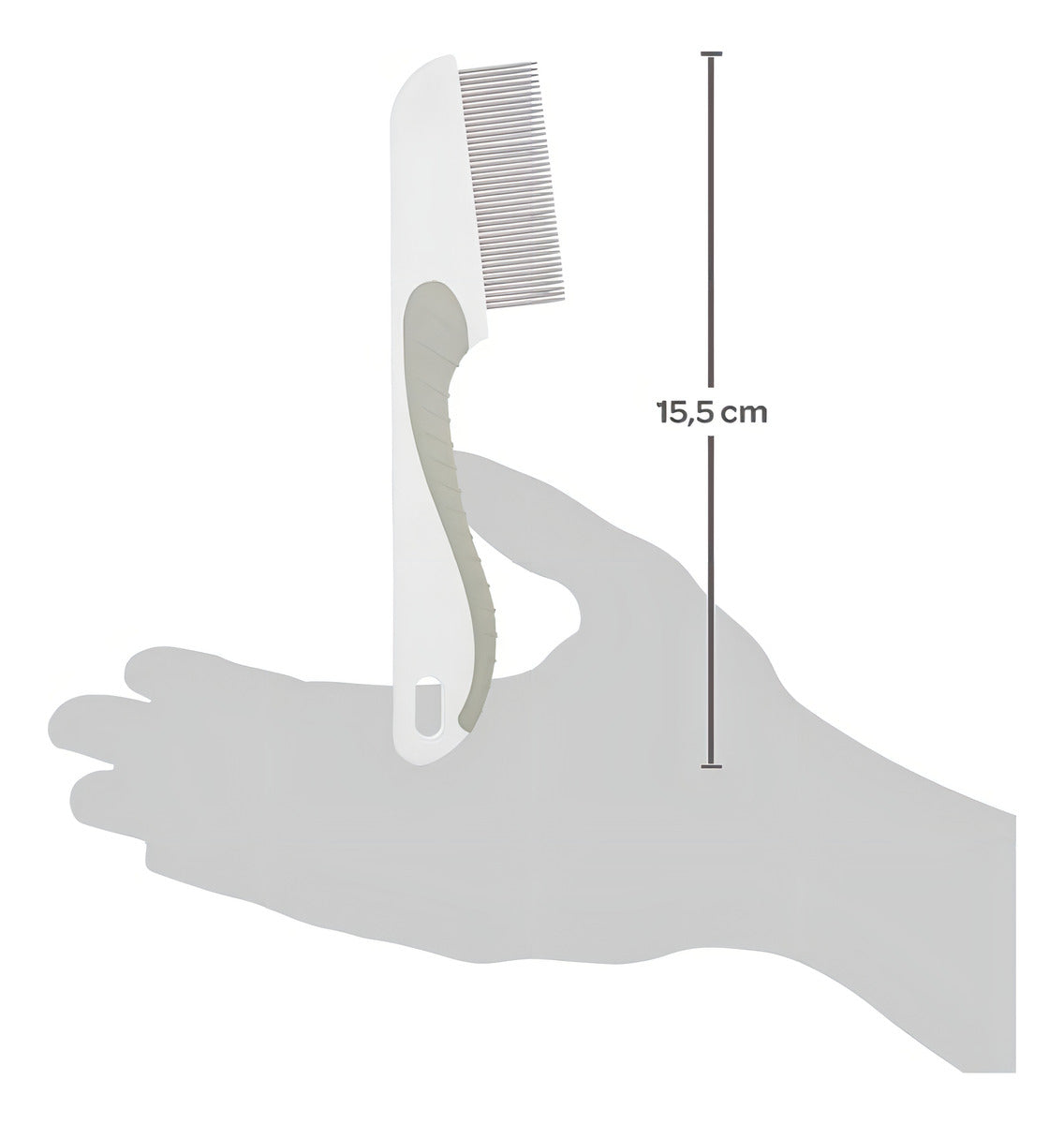 Pente Fino Aço Buba Remove Piolhos e Lêndeas