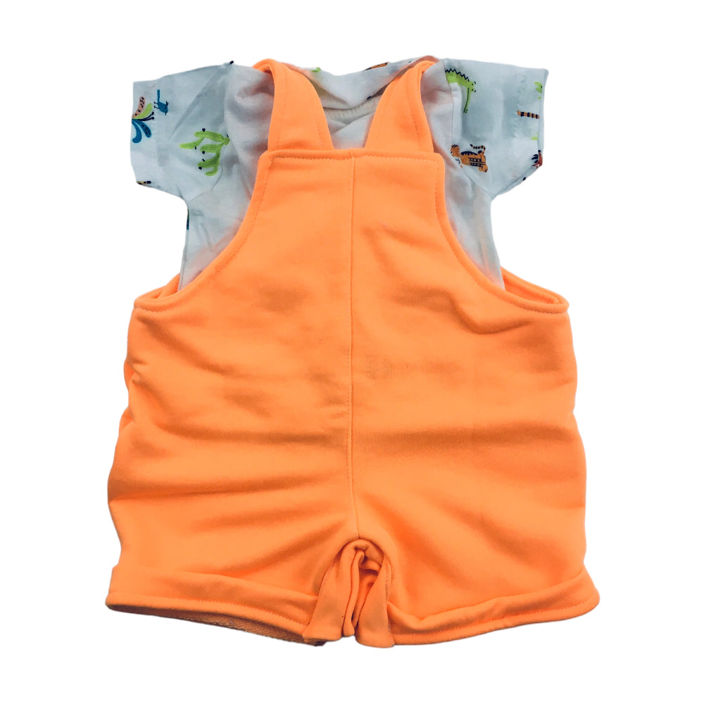 Jardineira Masculina Brokinha Com Blusa Safari