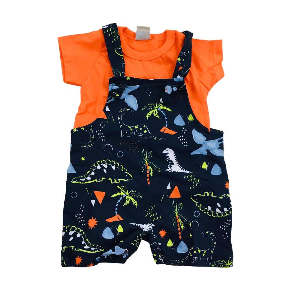 Conjunto Masculino Hrradinhos Macaquinho Dino E Camiseta