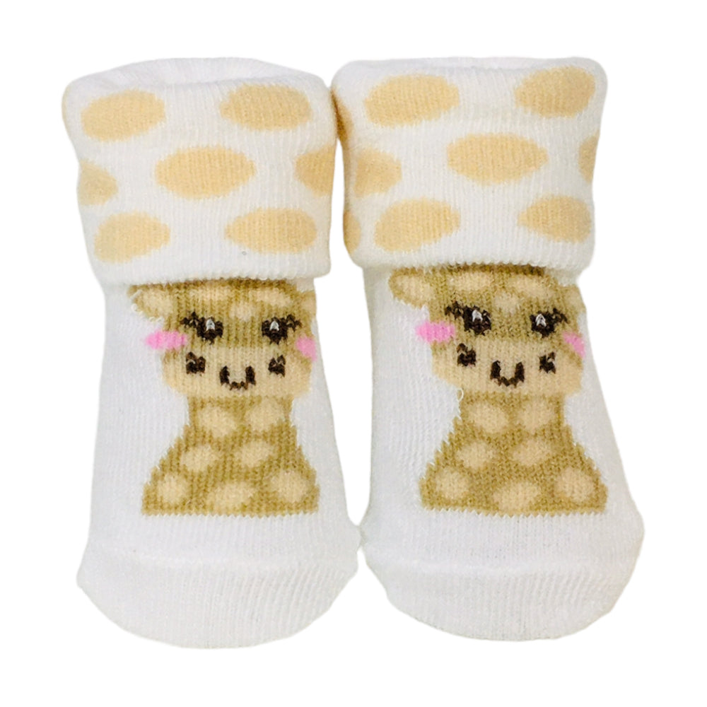 Kit Meia Feminina Pimpolho Girafa E Cavalo Com 2 Pares Rn