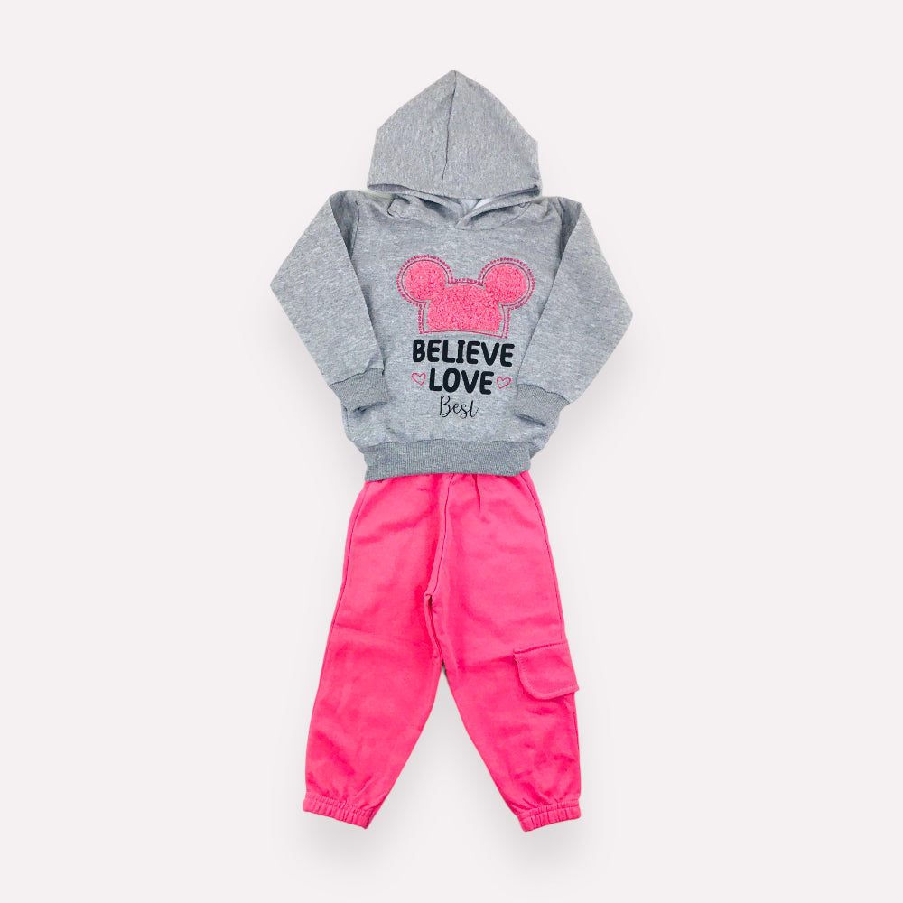 Conjunto Feminino Moletom Belive Love Best