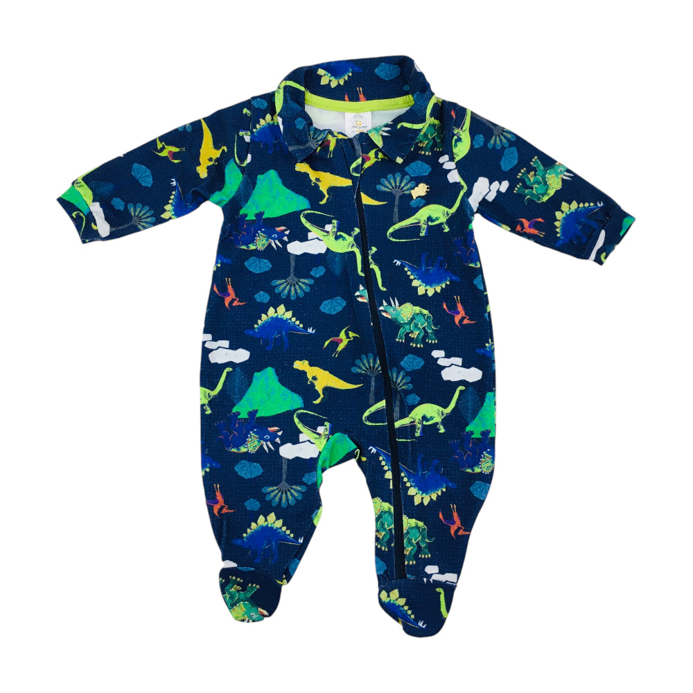 Macação Manga Longa Presente De Anjo Jurassic Cotton