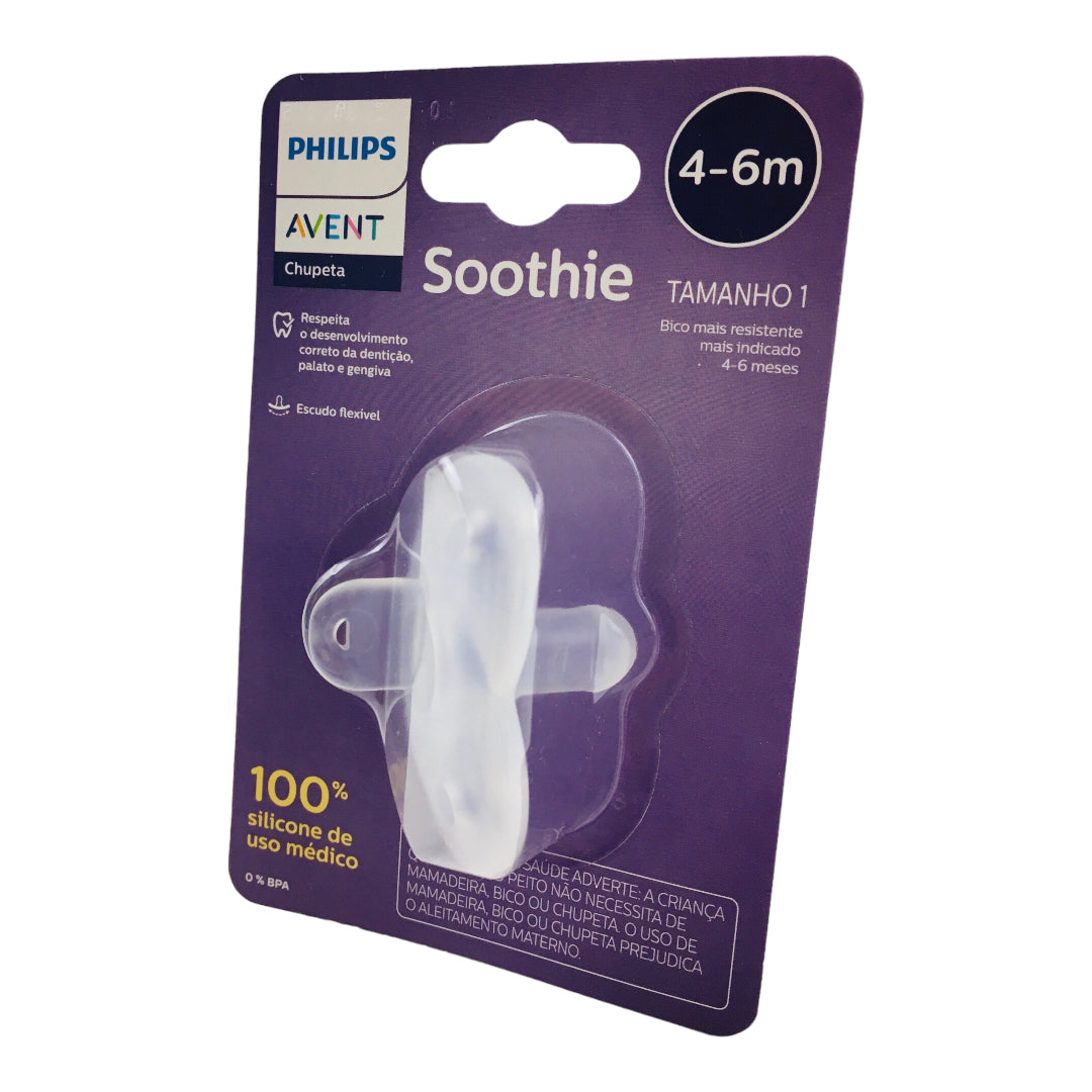 Chupeta Avent Soothie De Silicone 4-6m Unitaria