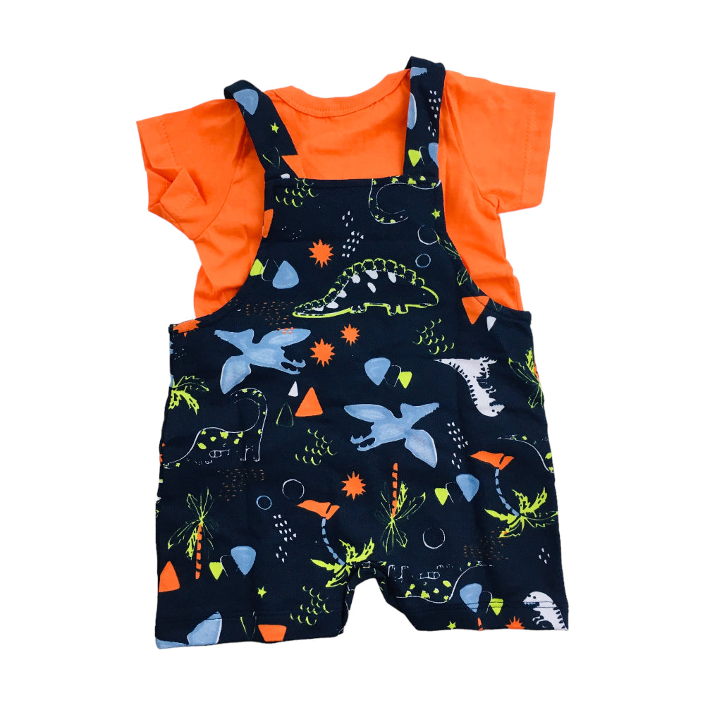 Conjunto Masculino Hrradinhos Macaquinho Dino E Camiseta