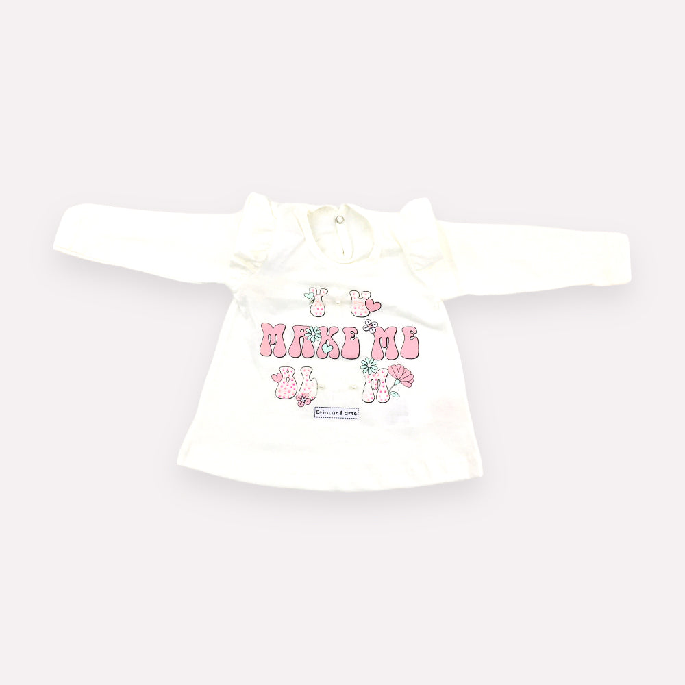 Blusa Feminina Brincar E Arte Make Meia Malha