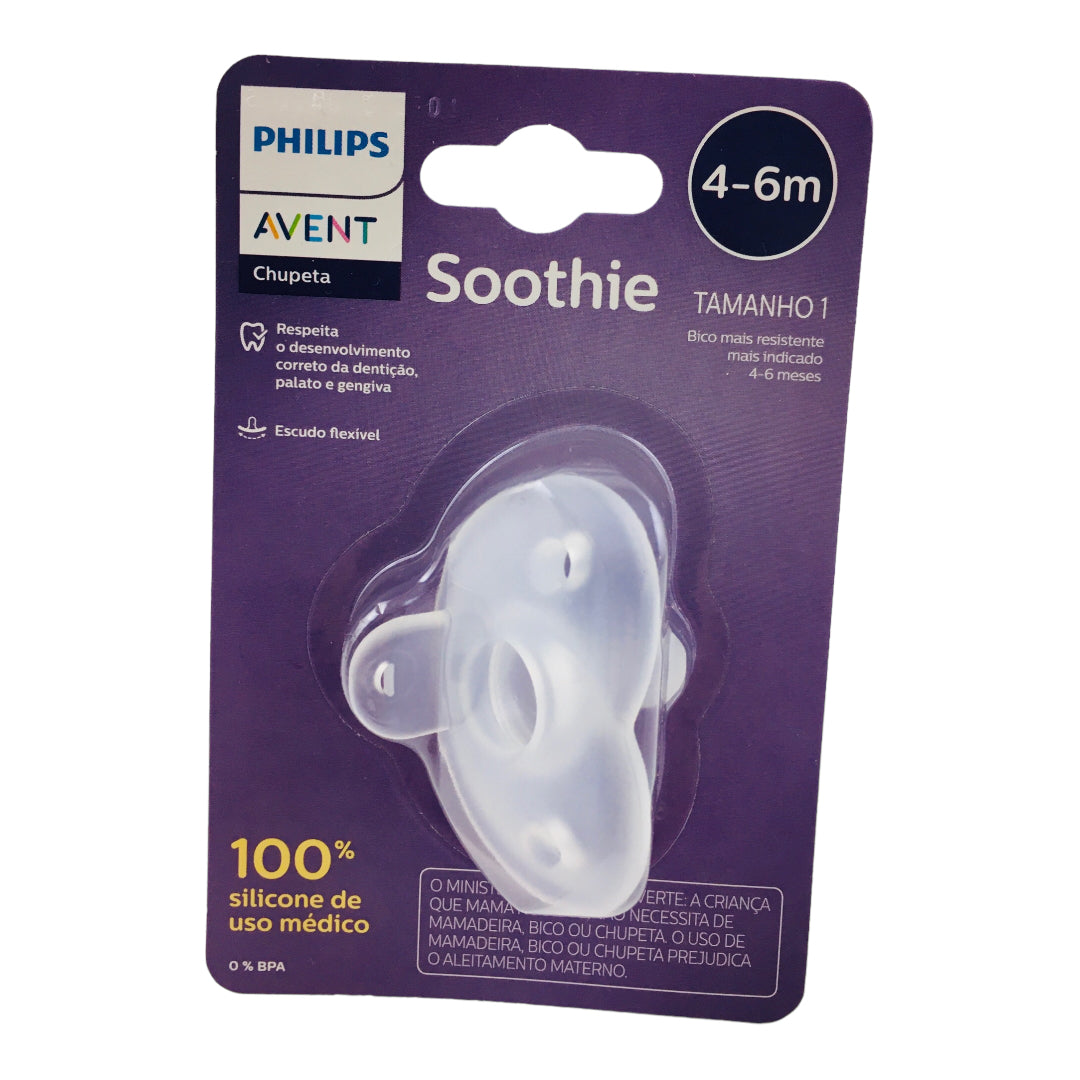 Chupeta Avent Soothie De Silicone 4-6m Unitaria
