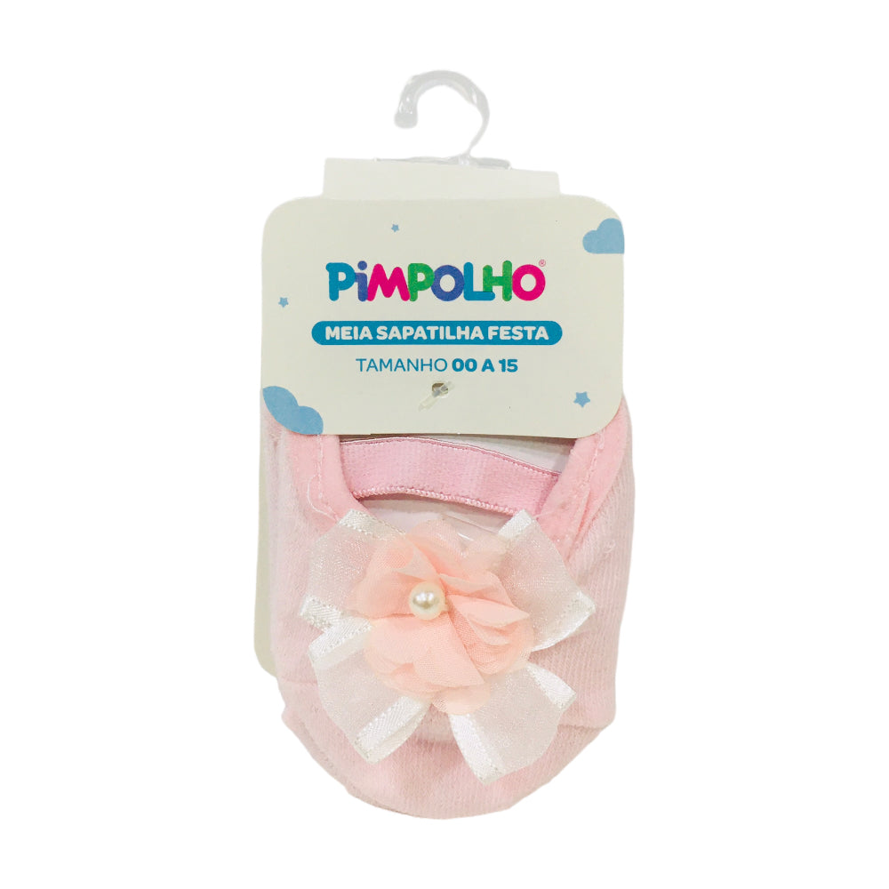 Meia Sapatilha Feminina Pimpolho Flor Festa 00-15