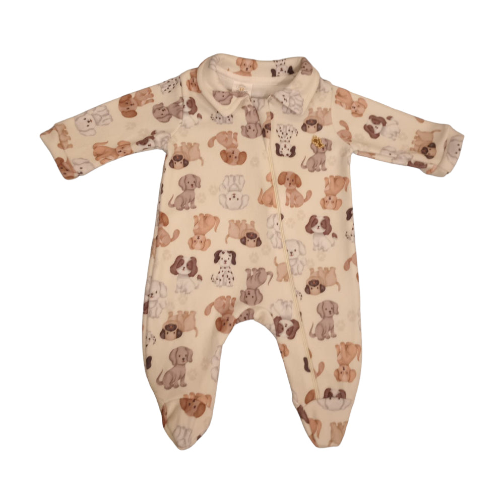 Macação Masculino Presente de Anjo Manga Longa New Soft Dogs