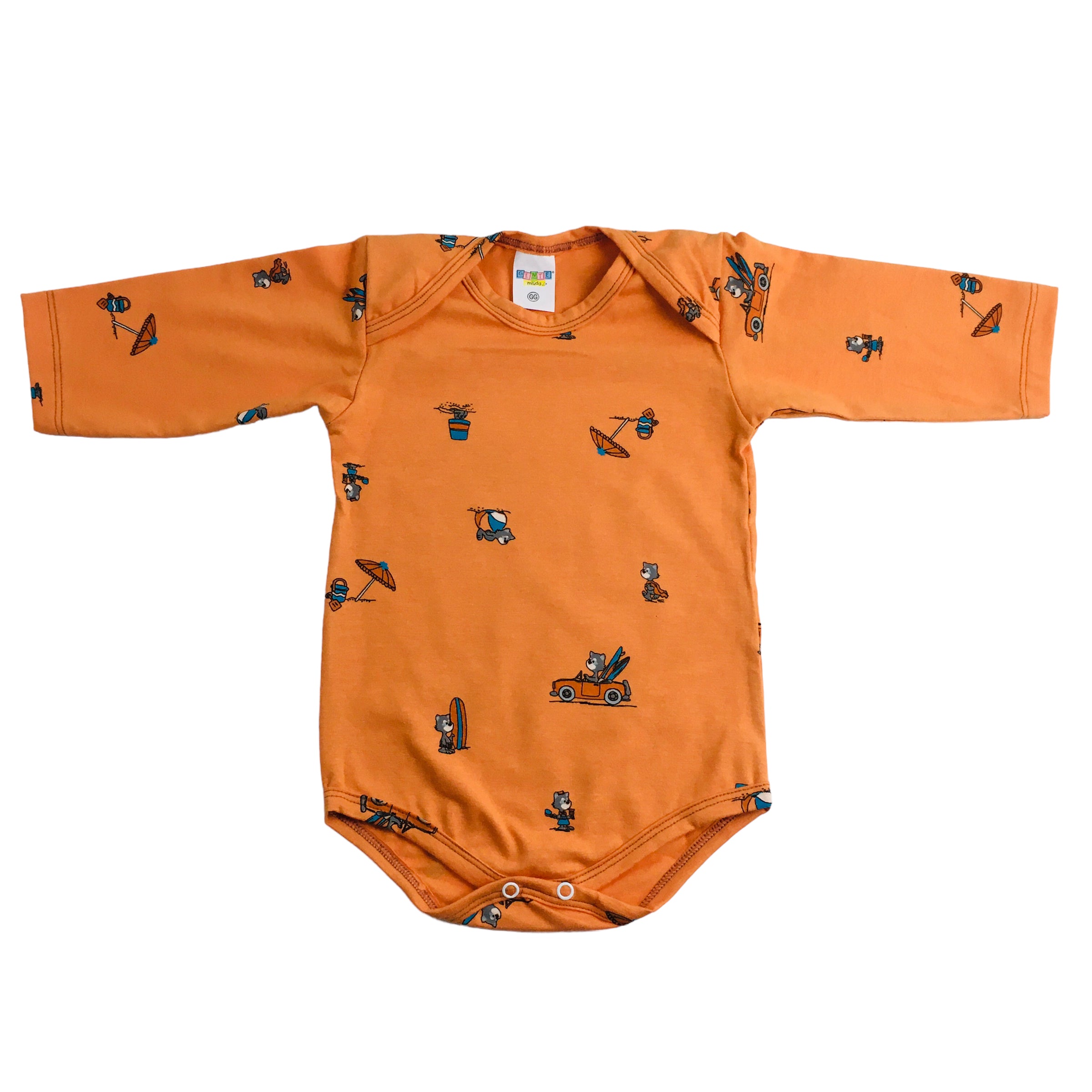 Body Manga Longa Gente Miuda Cotton
