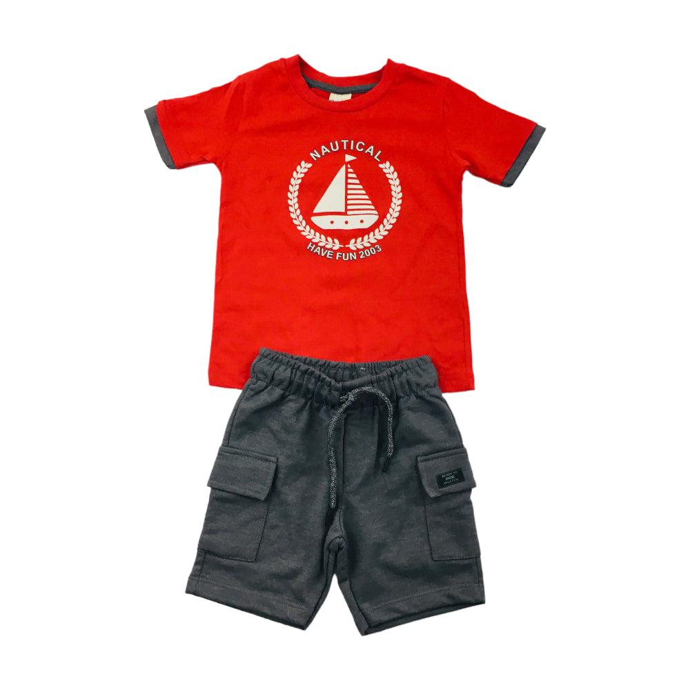 Conjunto Masculino  Have Fun Nautical Meia Malha