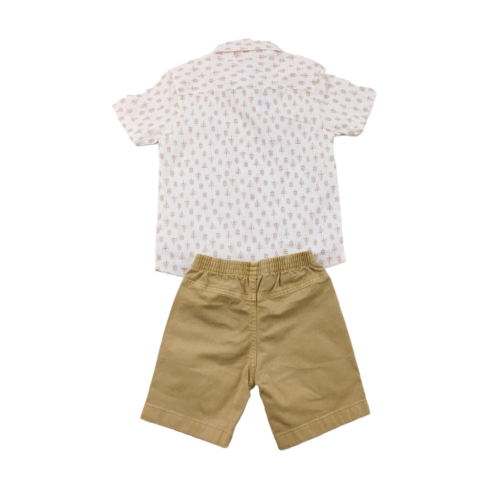 Conjunto Masculino Have Fun Camisa Tricoline Com Bermuda