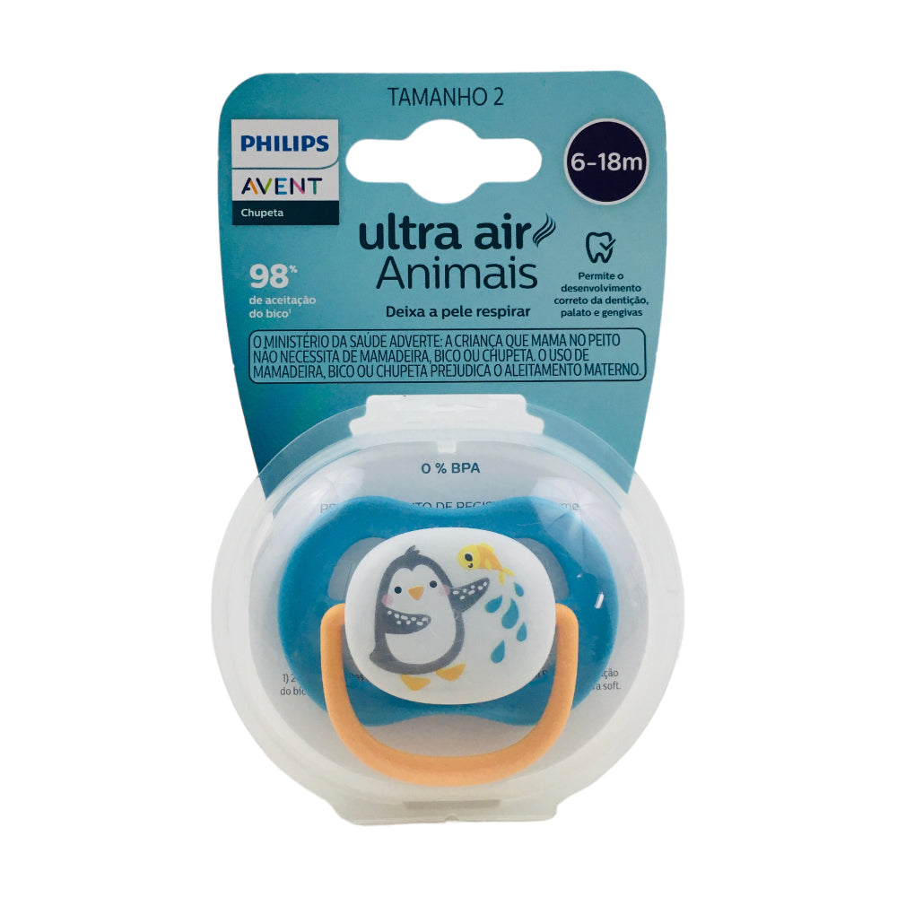 Chupeta Avent Ultra Air 6-18m Animais Pinguim