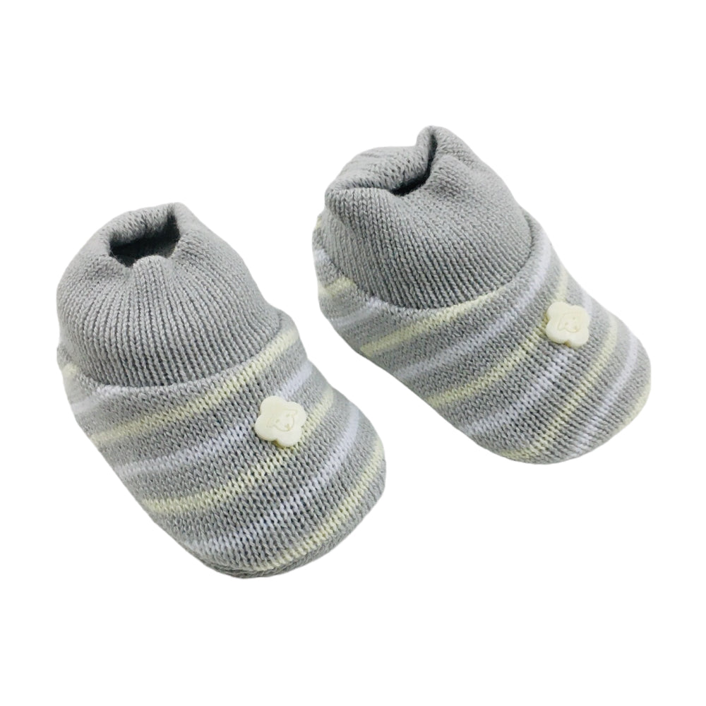 Sapatinho Bebe Tricot Listrado