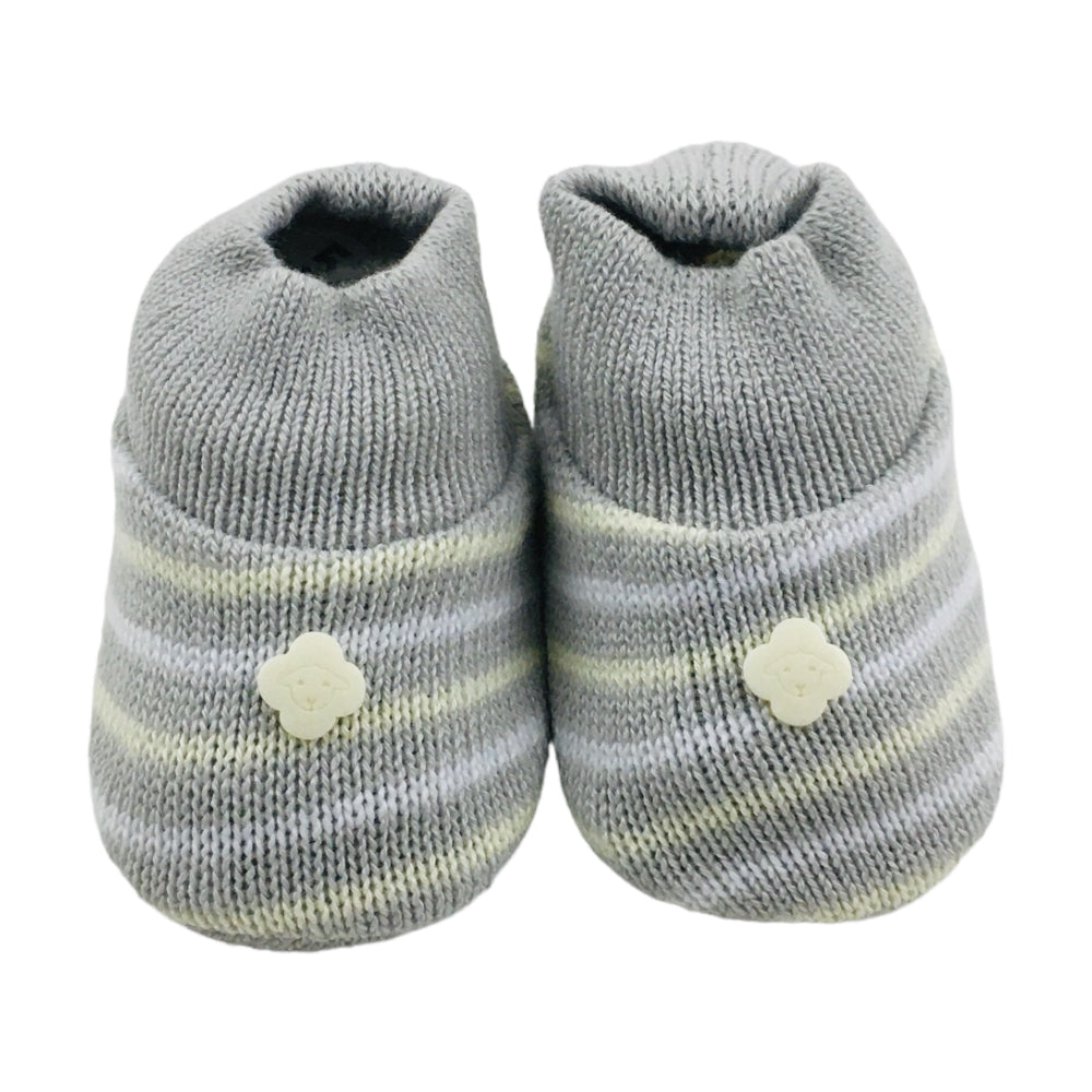Sapatinho Bebe Tricot Listrado