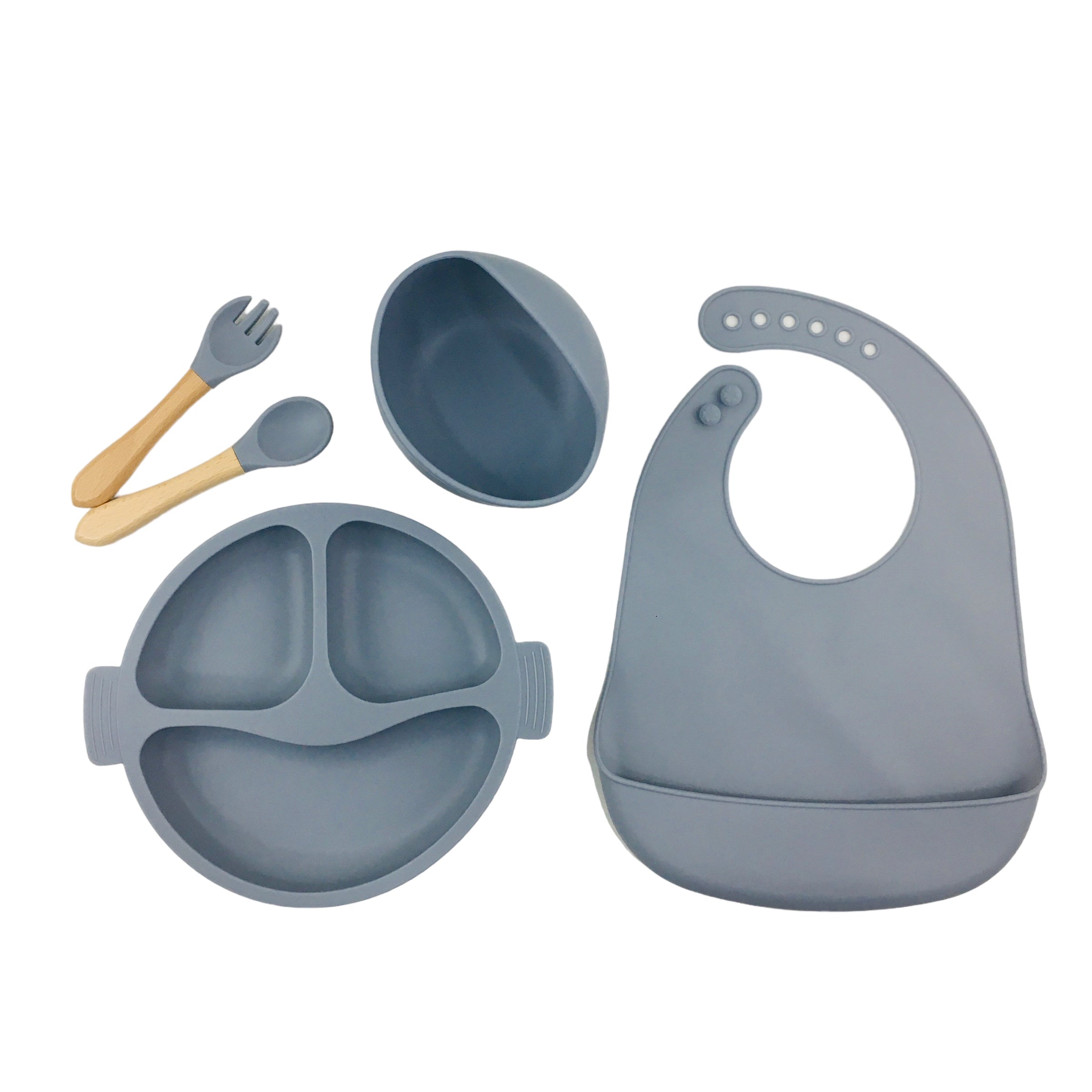 Kit Alimentação My Baby 4 Em 1 Em Silicone 5 Peças