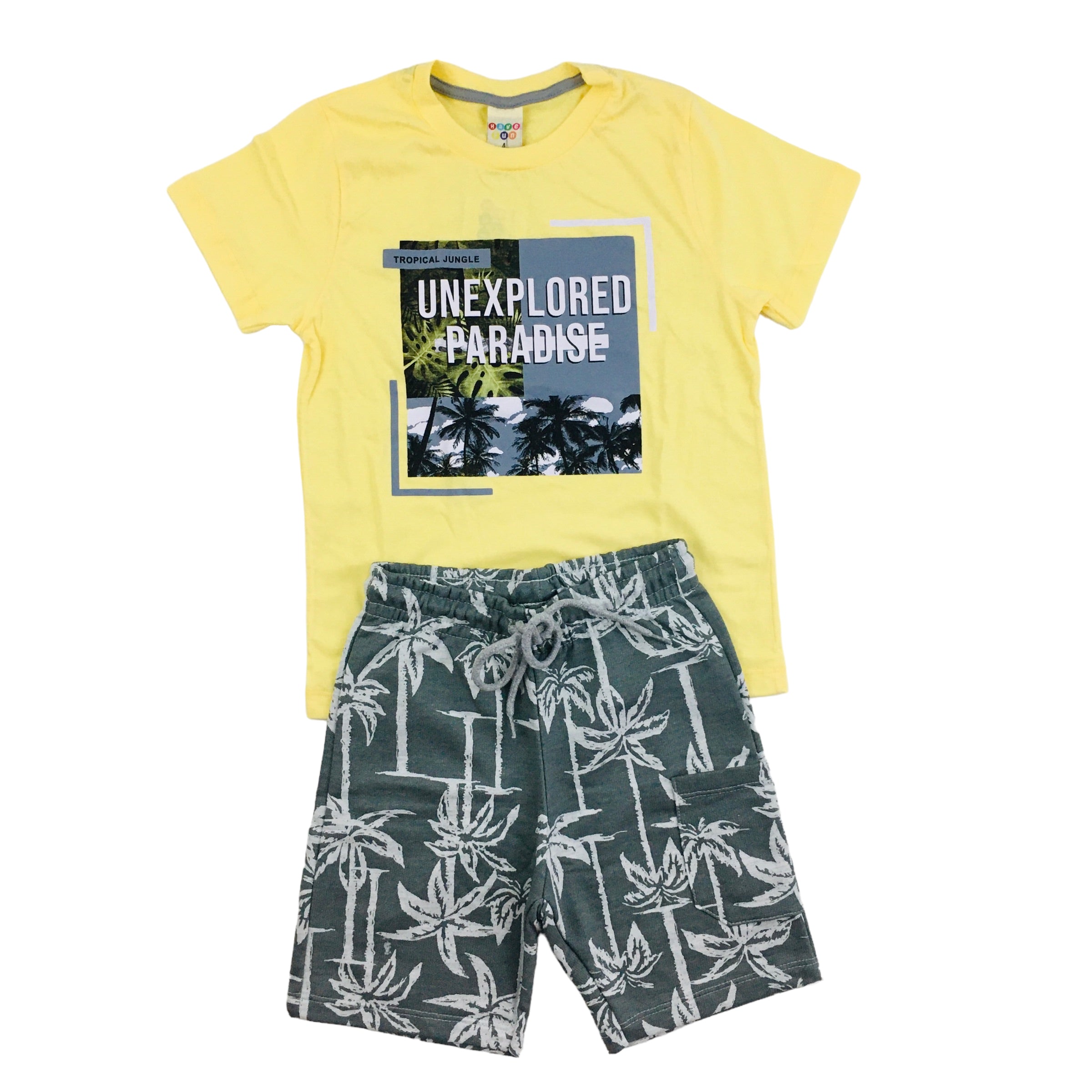 Conjunto Masculino Have Fun Paradise Meia Malha Moletom