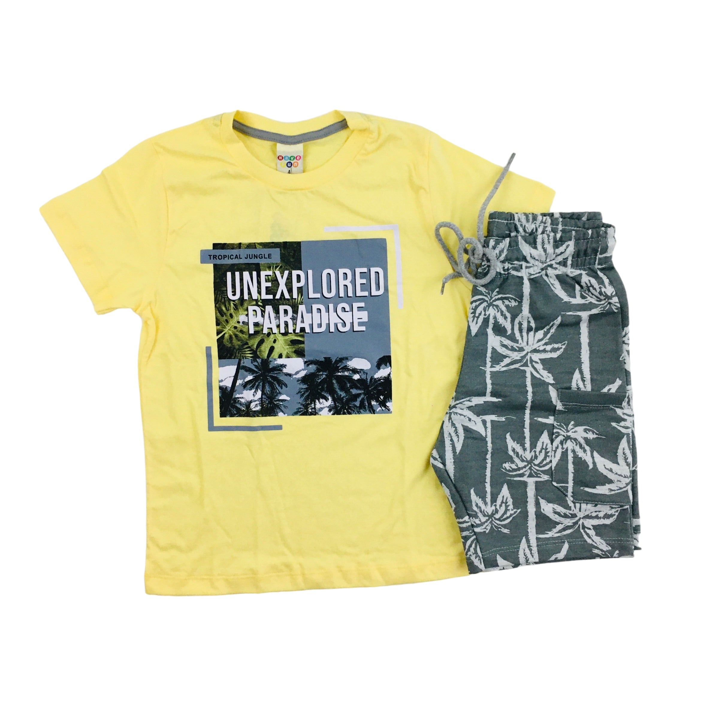 Conjunto Masculino Have Fun Paradise Meia Malha Moletom