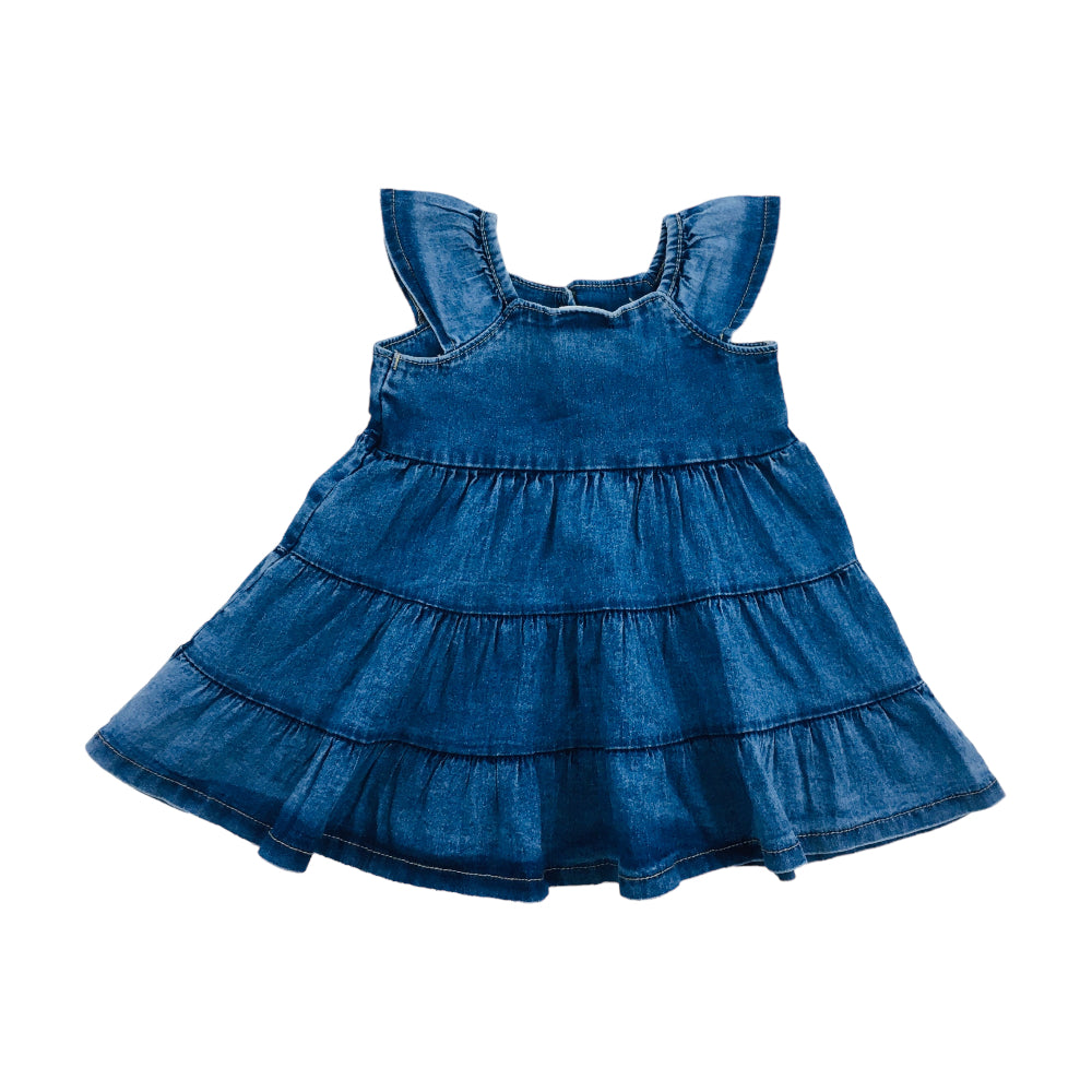 Vestido Pulla Bulla Jeans Com Botoes