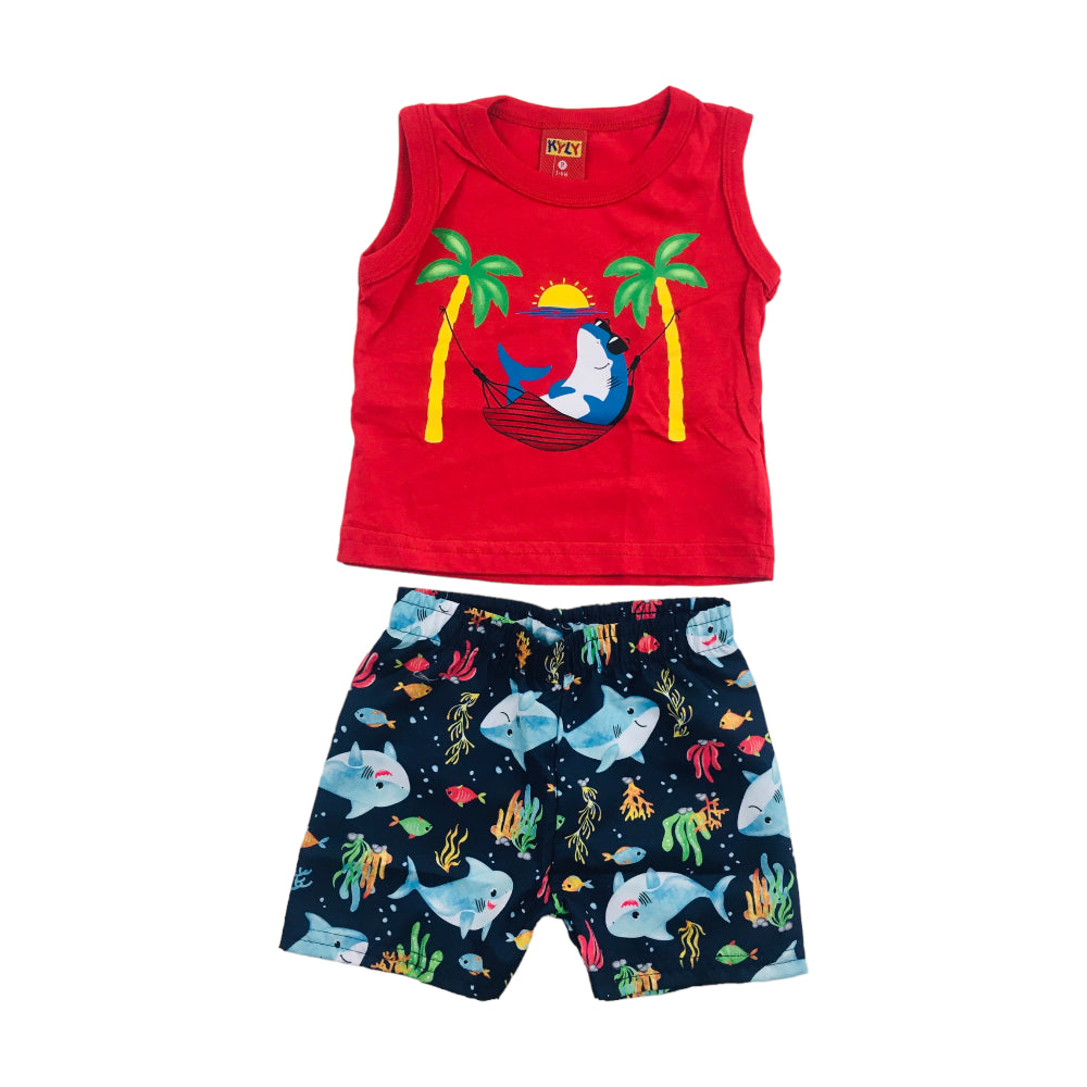 Conjunto Masculino Kyly Tubarão