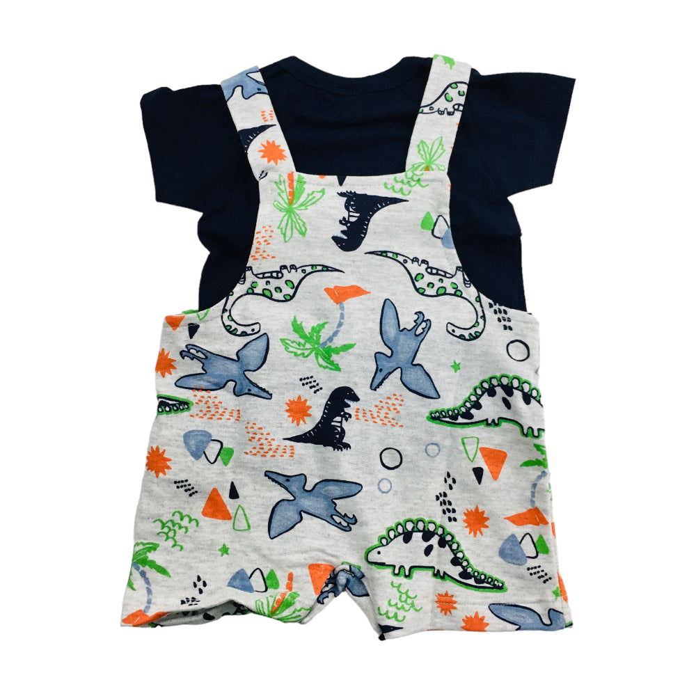 Conjunto Masculino Hrradinhos Macaquinho Dino E Camiseta
