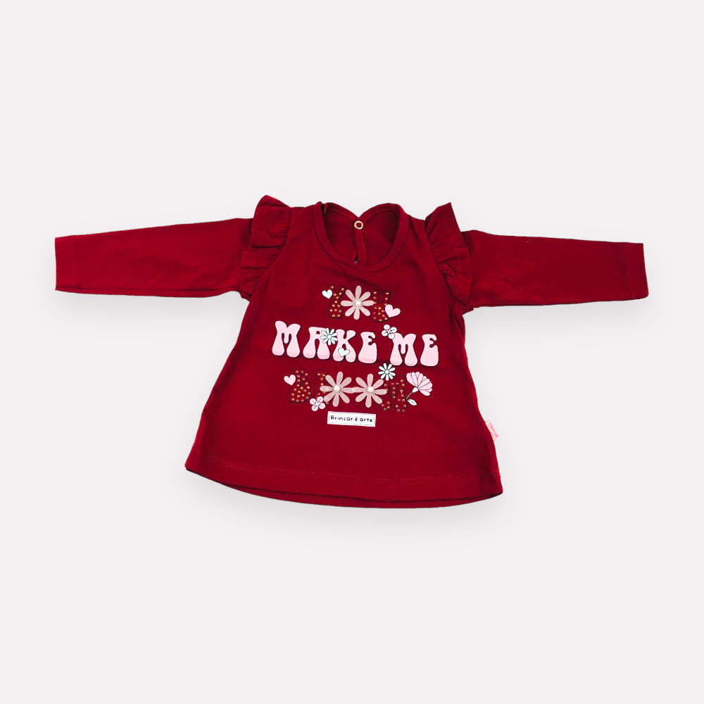 Blusa Feminina Brincar E Arte Make Meia Malha