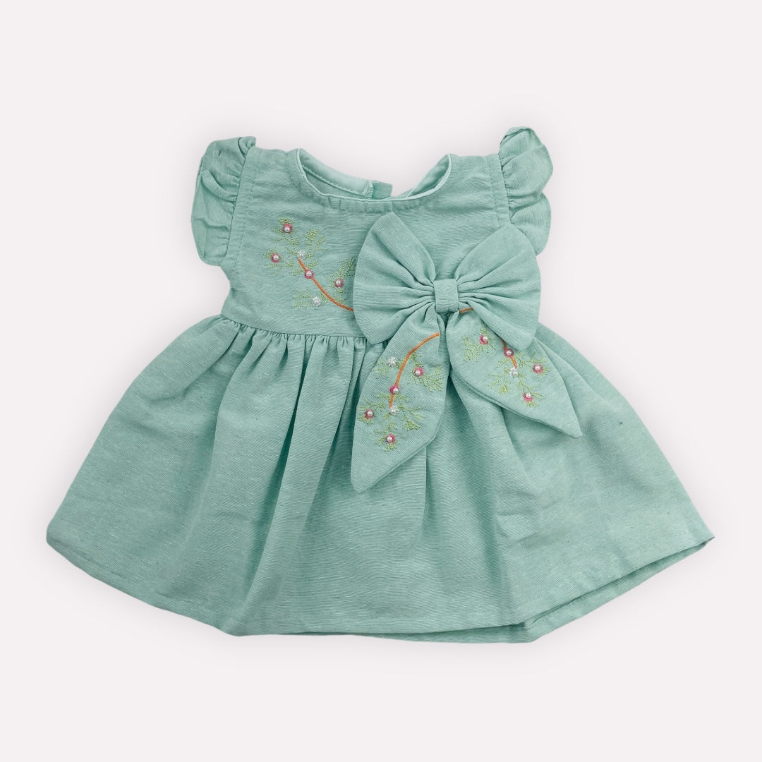 VESTIDO BROKINHA LACO BORDADO