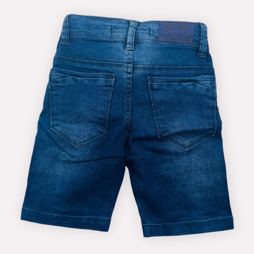 Bermuda Infantil Nacional Jeans Básica