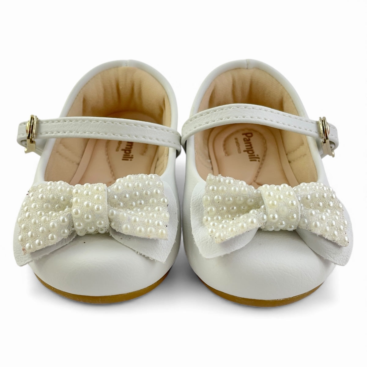 Sapatilha Infantil Angel Laço Pérolas