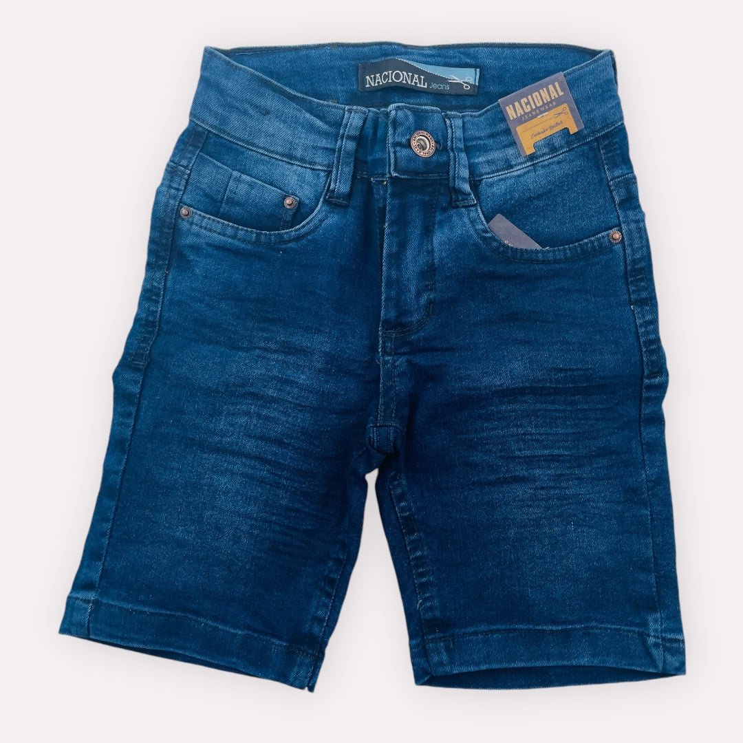 Bermuda Infantil Nacional Jeans Básica