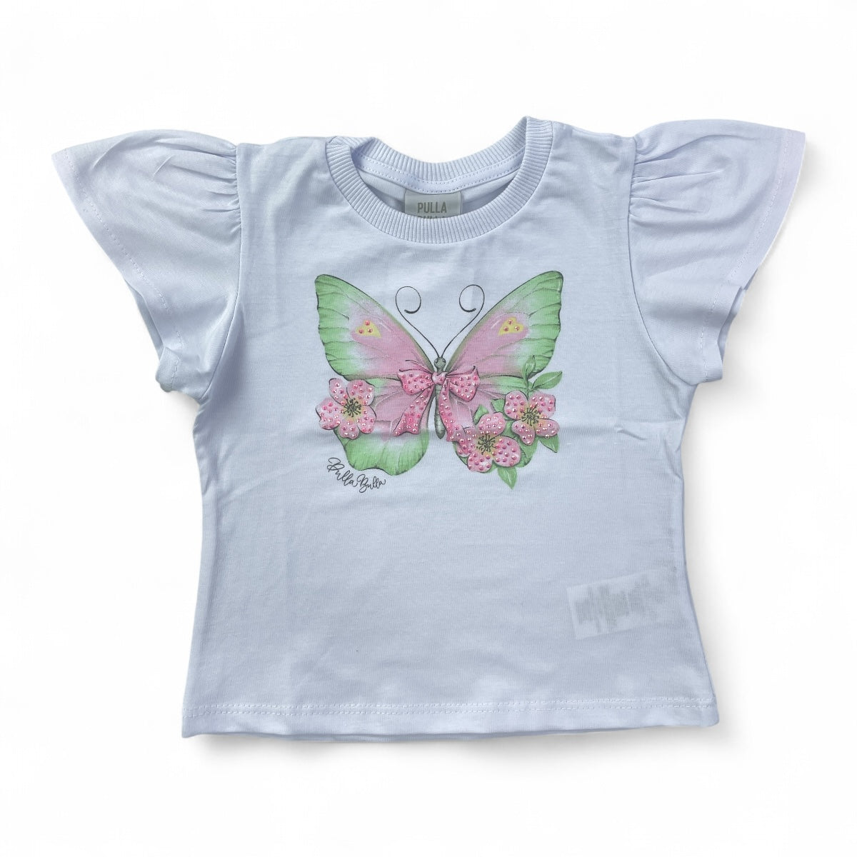 Blusa Pulla Bulla Infantil Borboleta e Flores