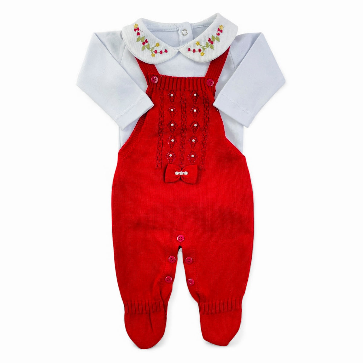 Jardineira Tamine Baby Maria Carolina 2 Peças