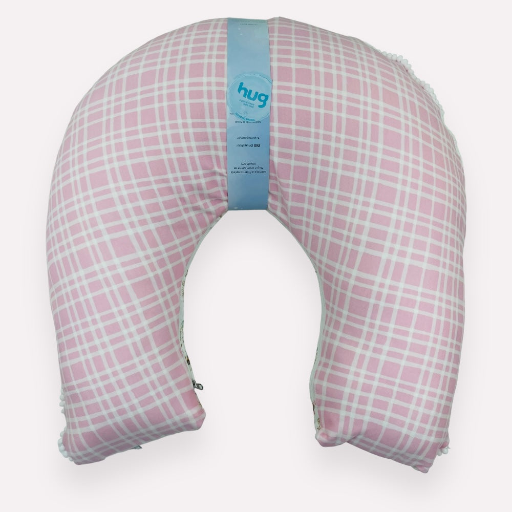 Almofada Amamentação Hug Gatinhos - Rosa - 62 X50 Cm