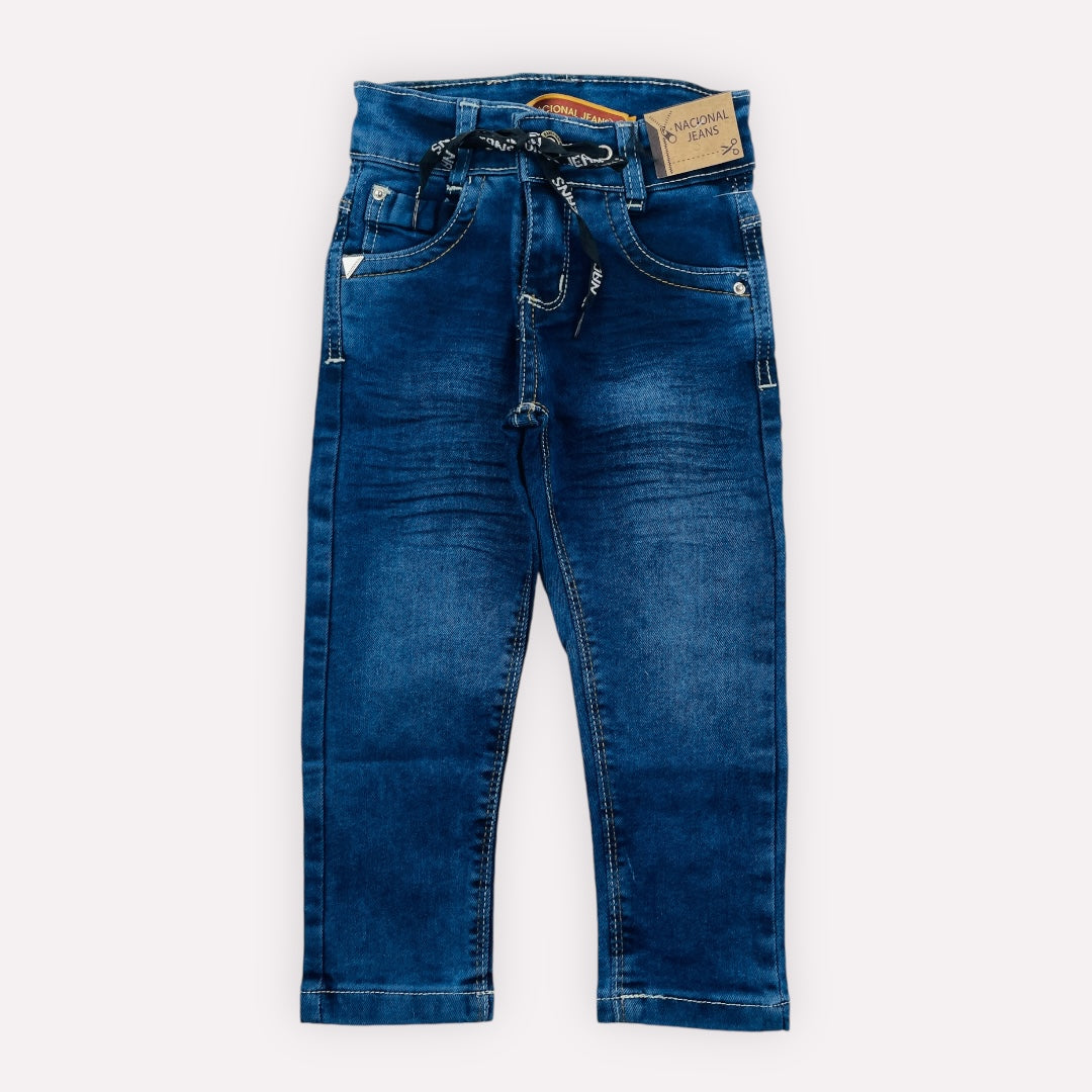 Calça Bebê Nacional Jeans Básica