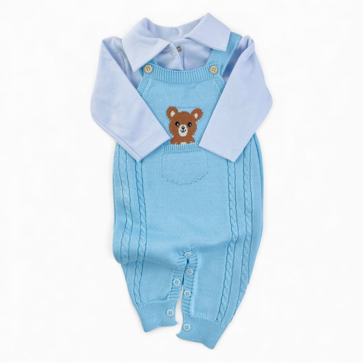 Jardineira Tamine Baby Pedro Henrique 2 Pcs