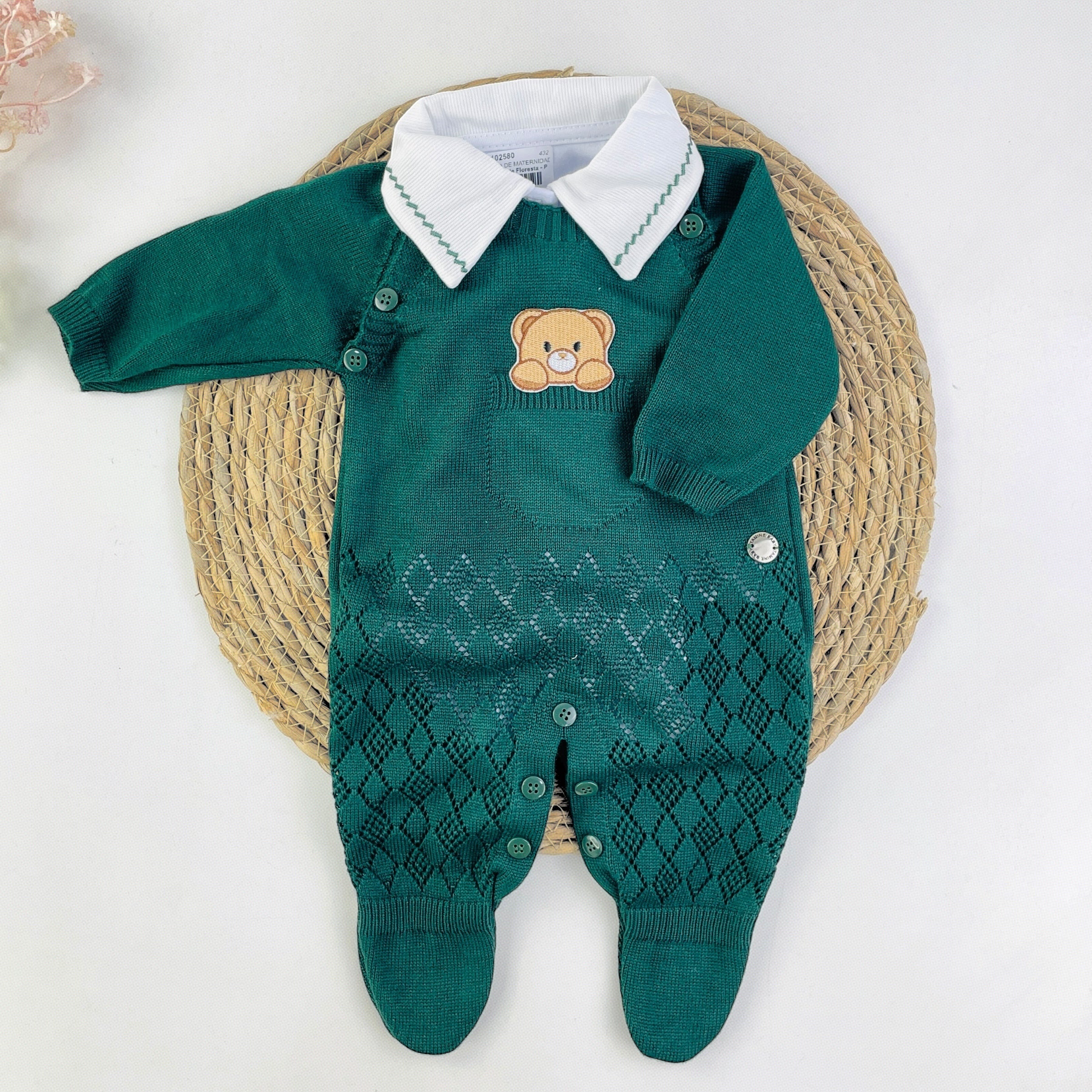 Saída De Maternidade Tamine Baby Marco Antonio 4 Pcs