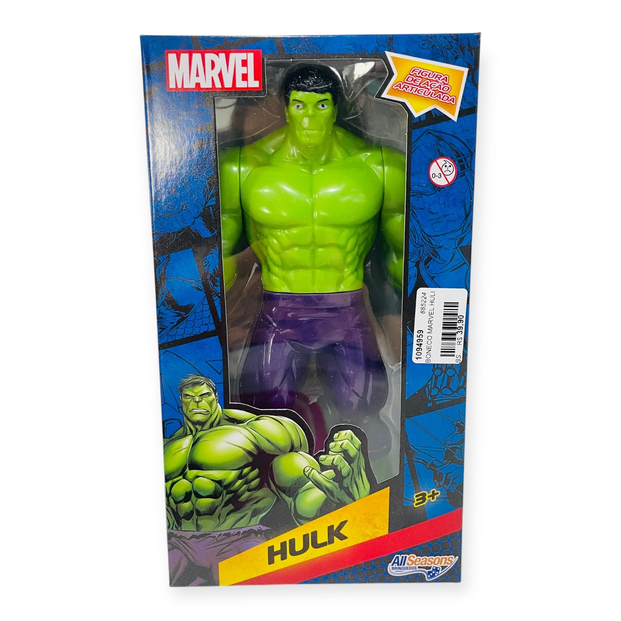 Boneco Marvel Hulk All Seasons 22 Cm