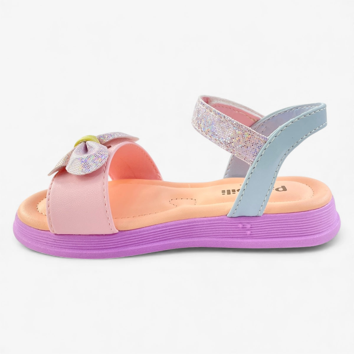 Sandália Infantil Pampili Flower Laço Calce Fácil