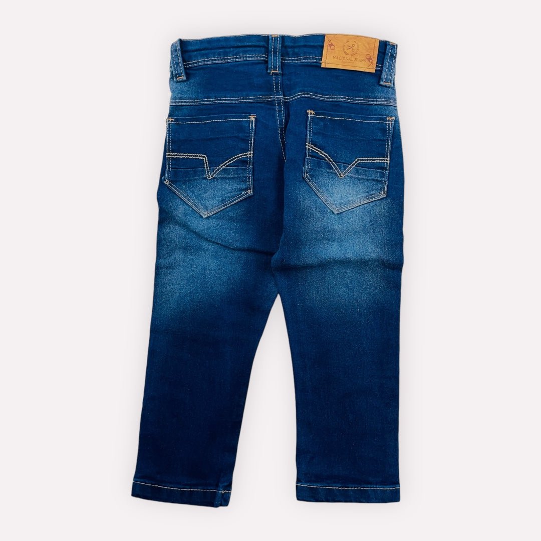 Calça Bebê Nacional Jeans Básica