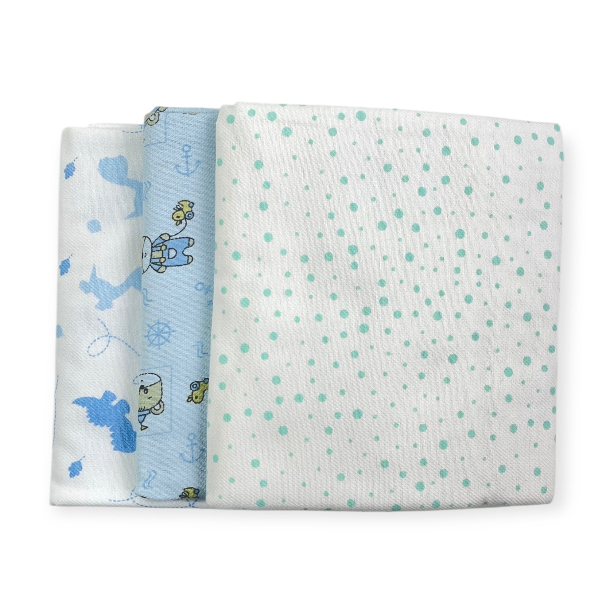 Kit Manta Cueiro Parapipi  Estampado 3 Peças