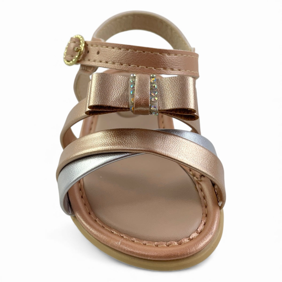 Sandália Glam Pimpolho Infantil Dourada Prata