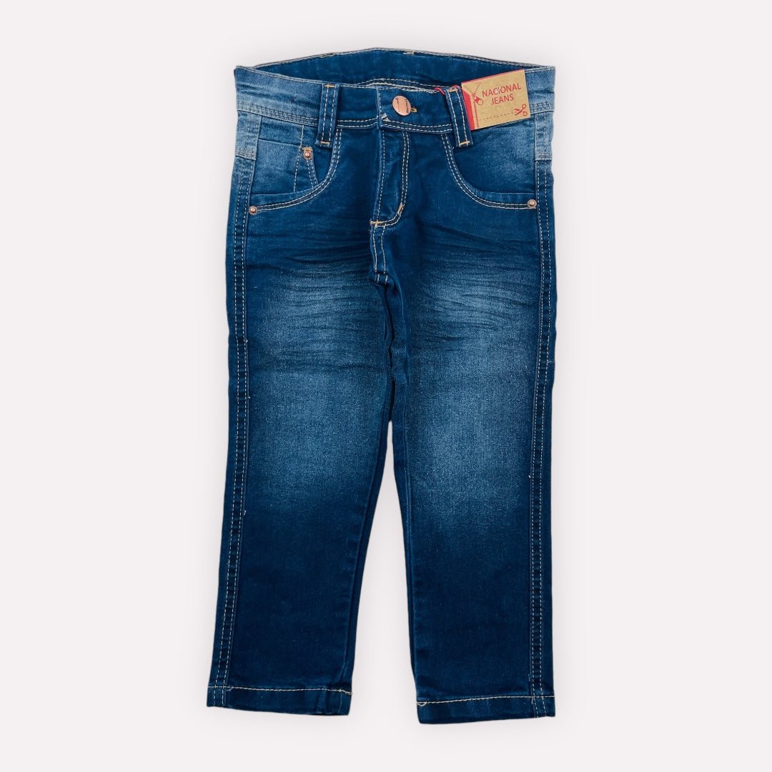 Calça Bebê Nacional Jeans Básica